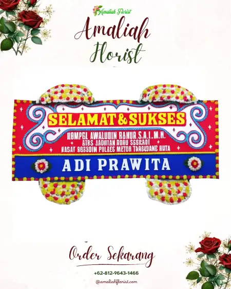 Papan Bunga Ucapan Selamat Kute Panang